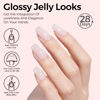 Picture of TOMICCA Gel Nail Polish, Jelly Milky Pink Gel Polish, Light Pink Nail Polish Quick Dry, UV Clear Pink Gel Polish Colors Long Lasting Nail Art Manicure Home DIY