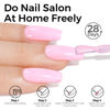 Picture of TOMICCA Gel Nail Polish, Baby Pink Nail Polish Gel, UV Light Pink Gel Polish, Cotton Candy Pink Nail Art Pastel Manicure Salon DIY for Spring Summer