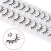 Picture of Lashes-Manga Eyelashes Anime Lashes Spiky Lashes Faux Mink Wispy Lashes Natural Look Fairy Eye Lash Look Like Asian False Eyelashes Pack