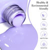 Picture of CANNI Purple Gel Polish, 1Pcs Gel Polish Purple Color Pale Violet Nail Polish Gel High Gloss Soak Off U V Gel Nail French Nail Manicure Salon DIY
