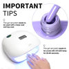 Picture of CANNI Purple Gel Polish, 1Pcs Gel Polish Purple Color Pale Violet Nail Polish Gel High Gloss Soak Off U V Gel Nail French Nail Manicure Salon DIY