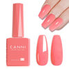 Picture of CANNI Coral Pink Gel Polish, 1Pcs Gel Polish Hot Pink Color Gel Grapefruit Pink Polish Nail High Gloss Soak Off U V Gel Nail French Nail Manicure Salon DIY