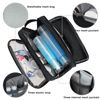 Picture of Toiletry Bag for Men Hanging Dopp Kit Water Resistant Shaving Bag Small Toiletry Bag for Traveling (Denim Pure Black)