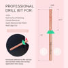 Picture of MelodySusie Super Long Mini Barrel Nail Buffer Bit, Professional Safety Carbide Nail Bit for Nail Bed File Cuticle Dead Skin Cleaning Nail Prepare, Two Way Rotate, Manicure Salon Supply, Rose Gold, C