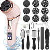 Picture of Electric Callus Remover for Feet (with Dander Vacuum Cleaner), Rechargeable Foot Callus Remover Pedicure Tools Foot File, Professional Foot Care Kit Deadskin Remover with 9Heads&2Speed,LCD Display