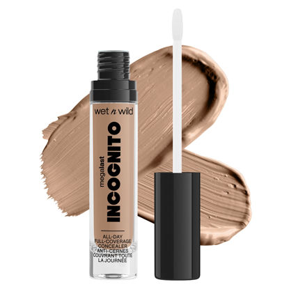 Picture of wet n wild Mega Last Incognito All-Day Full Coverage Liquid Matte Concealer, Light Honey