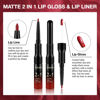 Picture of evpct 1Pcs Light Orange Red Lip Stain Paint Matte Lip Liner and Lipstick Set Long Lasting Smudge Proof labiales matte mate larga duracion listip 24 hours a prueba de agua mate 24 horas originales,14#