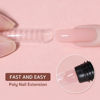 Picture of GAOY Poly Gel, 60g Nail Extension Gel, Light Pink Builder Gel Nail Enhancement Gel for Beginner & Professional Nail Art Salon DIY at Home