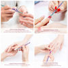 Picture of Cuticle Pusher Nail Polish Remover Stainless Steel Manicure Tool Set Gel Nail Polish Peeler Scraper Nail Care Stick Pedicure Kit for Fingernail and Toenail, opove P1, Color Gradient…