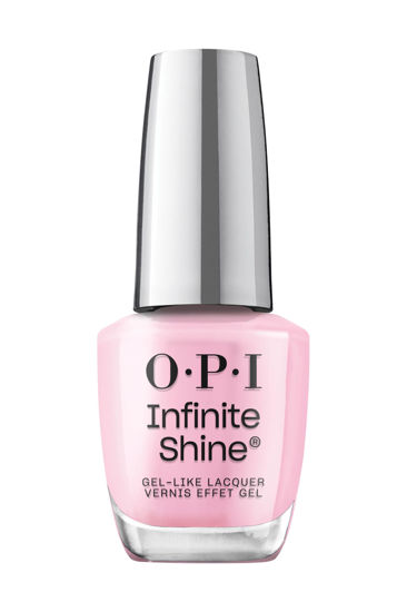 Picture of OPI Infinite Shine Faux-ever Yours | Opaque Soft Pink Crème Long Wear Gel Like Nail Polish | Vegan, Long Lasting, Streak Free