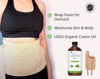 Picture of Kate Blanc Cosmetics Castor Oil Pack Wrap. Castor Oil Packs for Liver Detox. Reusable, Comfortable Fit, Adjustable (16oz Amber Glass Bottle Included)