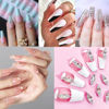 Picture of UNA GELLA Long Coffin Nail Tips, 216pcs Clear Long Coffin Gel x Nail Tips False Fake Press on Nails Tips Full Cover Acrylic Nails Coffin Shaped For Nail Extension DIY Salon Soft Gel Tips 12 Sizes