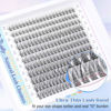 Picture of Natural Lash Extension Kit Cluster Lashes Kit Cluster Eyelash Extension Kit 220Pcs C Curl DIY Eyelash Extension Kit Short 10-14MM Individual Lashes Kit with Lash Remover by Newcally
