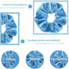 Picture of IVARYSS Azure Blue Scrunchies Bulk, Premium Velvet Soft Hair Scrunchy, Solid Colors Thick Elastic Bands, Hair Accessories for Women and Girls, 12 Pack