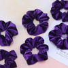 Picture of IVARYSS Purple Scrunchies, Premium Velvet Soft Hair Scrunchy, Solid Colors Thick Elastic Bands, Hair Accessories for Women and Girls, 12 Pack