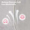 Picture of Natwag Makeup Remover Cloth, 6" x 6" Make Up Towels Reusable Face Cloth for Washing Face, 12 Pack Makeup Remover Pads Microfiber Face Washcloth with Mesh Bag, Light Grey