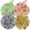 Picture of BCKENEY Bath Loofah Shower Sponge Body Back Scrubber Soft Mesh Shower Puffs Exfoliating Loofa for Women & Men Bath Accessories Cleaning Tool (4Pcs 60G Shower Puffs, Luxury)