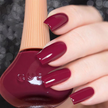 Picture of COSMOO 12ml Indian Rose Nail Polish, Rose Red Quick Dry Nail Lacquer for Nail Art Varnish, 0.41 fl oz