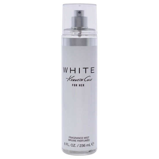 Picture of Kenneth Cole White for Her Body Mist for Women, Notes of Mandarin, Vanilla, Musk, and Orchid, Fruity, Fresh, Feminine Scent, Long-Lasting, Everyday Wear Fragrance, 8 Fl oz