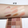Picture of 9Colors Nude Champagne Gold Rose Brown Colorful Glitter Eyeshadow Palette Makeup,Korean Natural Neutral Rainbow Eyeshadow Palettes Highly Pigmented Naturing-Looking Long Lasting Waterproof Blendable
