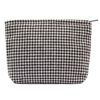 Picture of PAZIMIIK Makeup Bags for Purse Zipper Cosmetic Pouch Large Travel Canvas Make Up Organizer Tool Pouch for Women and Girls,Houndstooth Black