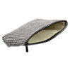 Picture of PAZIMIIK Makeup Bags for Purse Zipper Cosmetic Pouch Large Travel Canvas Make Up Organizer Tool Pouch for Women and Girls,Houndstooth Black