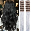 Picture of Hair Tinsel Pack of 12 Pcs Clip in Hair Tinsel Kit, 20 Inch Glitter Silver Tinsel Hair Extensions, Festival Tinsel Fairy Hair Party Dazzle Hair Accessories Strands Kit (20 Inch 12Pcs,Silver#)