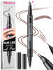 Picture of iMethod Curved Eyebrow Pen - Eyebrow Pencil, Brow Pencil 2-in-1 Dual-Ended Microblading Eyebrow Pen with Micro-Fork-Tip & Precise Brush-Tip Create Natural Hair-Like Brows, Last All-Day, Reddish Brown