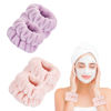 Picture of 4 Pcs Wrist Towels for Washing Face-Dorbetar, Microfiber Wrist Bands for Washing Face, Spa Wristbands for Washing Face, Fluffy Towel Bands, Arm Bands for Washing Face for Woman Children（Purple,Pink）