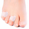Picture of Welnove Gel Toe Separator, Pinky Toe Spacers, Little Toe Cushions, Small Toe Sleeves for Preventing Rubbing & Reducing Pressure (Pack of 12, Transparent)