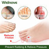 Picture of Welnove Gel Toe Separator, Pinky Toe Spacers, Little Toe Cushions, Small Toe Sleeves for Preventing Rubbing & Reducing Pressure (Pack of 12, Transparent)