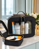 Picture of LETGO Clear Makeup Bags Set - TSA Approved Toiletry Bag with Handle Large Opening, Clear Toiletry Bags Case Pouch for Traveling Travel Car Orangizer Storage Essentials (Mini+Large Black)
