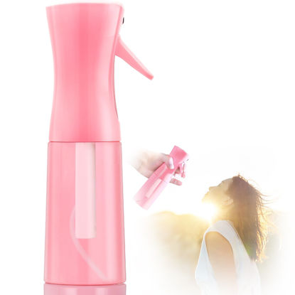 Picture of Leaflai Empty Spray bottles, Continuous Spray Bottle with Fine Mist for Hairstyling, Skincare,Plant Care,Pet Grooming, Valentines Gift Refillable Spray Container for Travel(Pink)