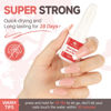 Picture of UNA GELLA Super Strong Nail Glue for Nail Tips Acrylic Nails Press On Nails Nail Bond Brush On Long Lasting Nail Glue for Broken Nails Repair Fake Nails Tips Nail Adhesive Bond 10ml/0.33oz