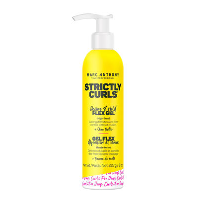 Picture of Marc Anthony Define & Hold Flex Hair Styling Gel, Strictly Curls - Medium to Coarse Curls - High Hold, Long-Lasting Frizz Control & Added Shine with Shea Butter - Anti-Frizz Hair Products for Women