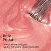 Picture of OPI Nail Lacquer Data Peach | Sheer Bright Orange Pearl Chip Resistant Nail Polish | Me, Myself Collection
