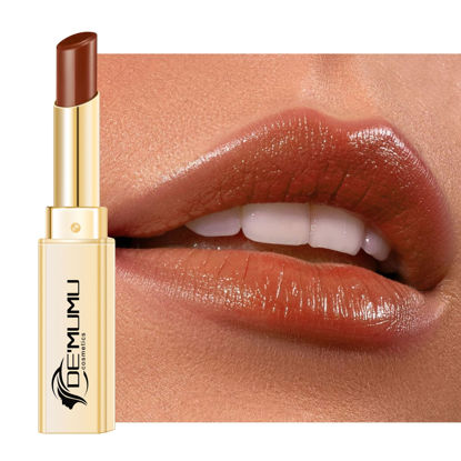 Picture of DE'MUMU Brown Lipstick for Women Hydrate Cream Lipstick Moisture Lip Gloss Sheer-Medium Coverage Shine Long Lasting Lipsticks for Dry Lips, DM94 Caramel