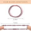 Picture of 25 PCS Boho Hair Ties, Bracelets Hair Ties for Thick or Thin Hair, 5 Styles Boho Ties for Ponytail Holders, 2.36’’ Hair Ties No-Damage, Valentine's Day Gifts, Multicolor