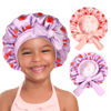 Picture of YANIBEST 2 PCS Baby Bonnet Silk Bonnet for Kids Sleeping Cap Curly Natural Hair Silk Bonnets for Girls Boys Infant