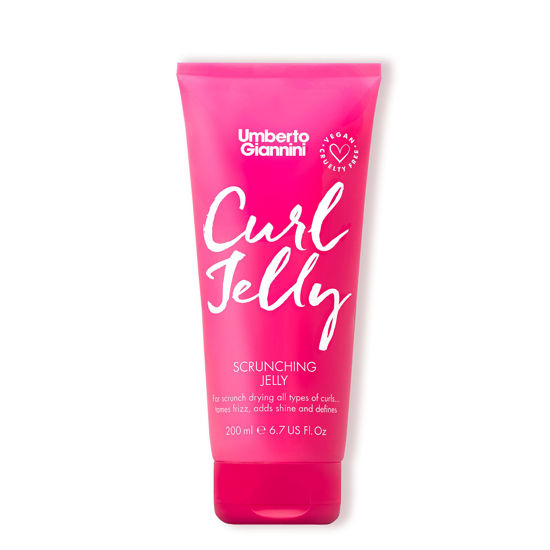 Picture of Umberto Giannini Curl Jelly Scrunching Jelly 7 fl Oz - Frizz Solution Defining Hair Gel for 2a-4c Curly, Wavy, Coily Hair - Vegan & Cruelty-Free