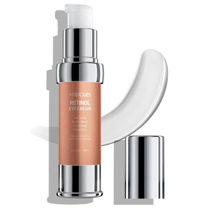 Picture of +1HEROLABS Retinol Eye Cream for Dark Circles and Puffiness, Anti Aging Under Eye Cream with Hyaluronic Acid, Retinol & Collagen to Fight Fine Lines, Wrinkles & Dark Spots
