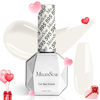 Picture of MelodySusie White Gel Nail Polish,0.5fl oz Nails Soak Off UV LED Milky White Gel Polish Christmas Gift for Women Nail Art Manicure Salon DIY Nail Design Decoration at Home-595