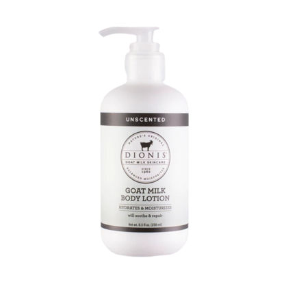 Picture of Dionis - Goat Milk Skincare Scented Lotion (8.5 oz) - Moisturize Dry Skin, Great For All Skin Types, Made in the USA - Cruelty-free and Paraben-free (Unscented)