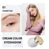 Picture of Oulac Shimmer White Cream Eyeshadow-Eyeshadow Primer| as Highlighter Waterproof & Long Lasting Glitter Eyeshadow Natural Color Eye Shadow for Women 6g (01)