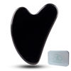 Picture of Ditind Gua Sha Facial Tools, Black Obsidian Gua Sha Massage Tool, Natural Jade Guasha Tool for Face and Body Skin Massage. Gua Sha Set for SPA Acupuncture Therapy, Trigger Point Treatment.