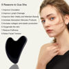 Picture of Ditind Gua Sha Facial Tools, Black Obsidian Gua Sha Massage Tool, Natural Jade Guasha Tool for Face and Body Skin Massage. Gua Sha Set for SPA Acupuncture Therapy, Trigger Point Treatment.