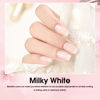 Picture of VENALISA Milky White Gel Nail Polish, 15ml Neutral Milky Off White Gel Polish Set Jelly Nude Color Translucent Nail Soak Off UV LED Nail Gel Polish Nail Art Starter Manicure Salon DIY at Home, 0.53 OZ