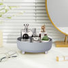 Picture of Anyoifax Makeup Perfume Organizer Tray 360 Degree Rotating Lazy Susan Skincare Lotion Organizer Spinning Cosmetics Storage for Dresser, Vanity, Bathroom Countertop, Small Grey