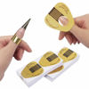 Picture of AHIER Gold Horseshoe Nail Forms, 200PCS Nail Extension Tips and UV Gel Guide Stickers