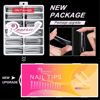 Picture of Ranrose Extra Long Nail Tips,240PCS XXXL Long Square Acrylic Nail Tips Full Cover Clear Long Straight Tapered Square Nail Tips 12 Sizes Pre-shaped Fake Nails for DIY Press On Nail Extensions for Women